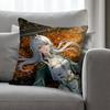 ZZibai GGenshin Impact Pillow Cases for Bedroom Living Room Sofa Home Decor Polyester Cushion Cover with Zipper