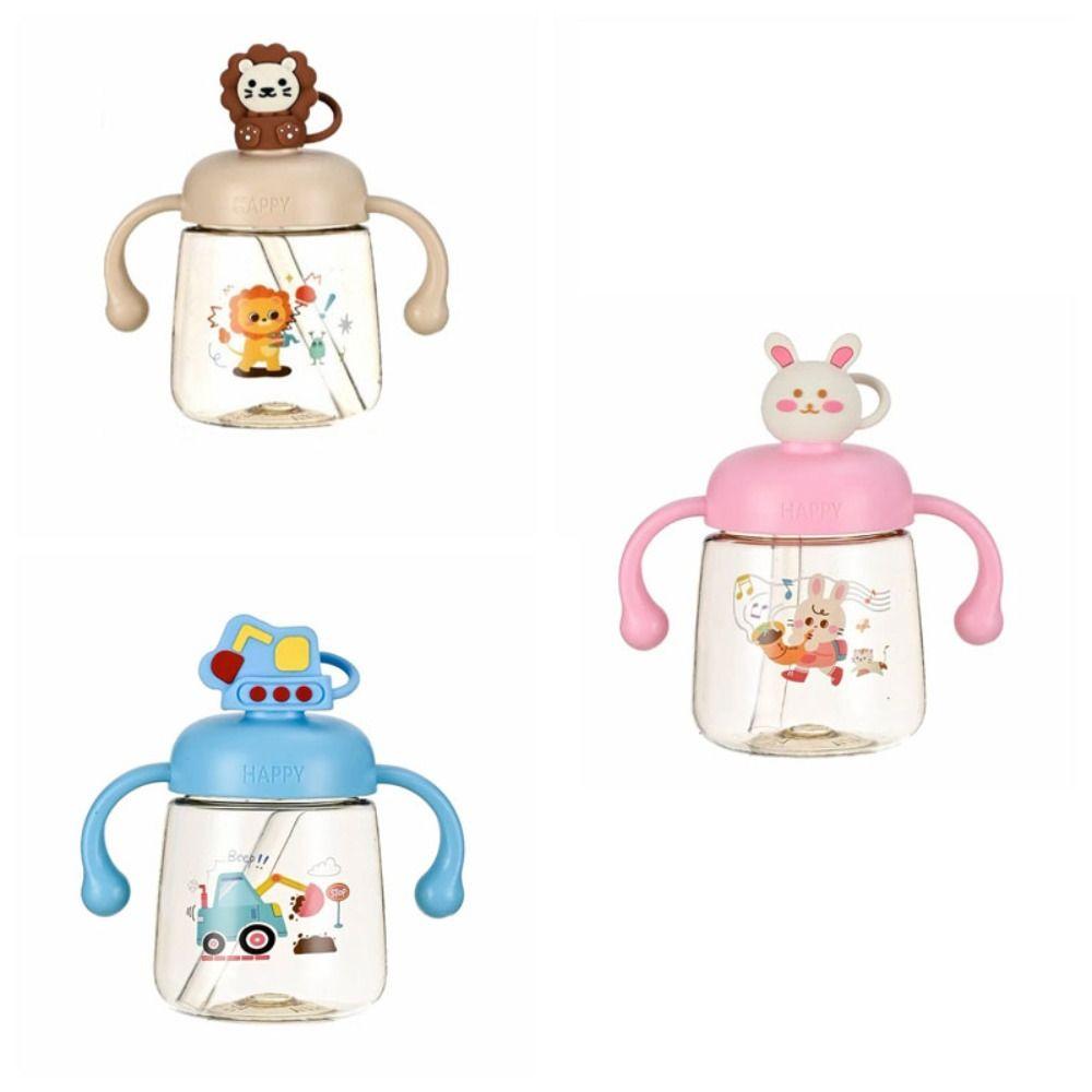 Cartoon Baby Drinking Cup 350ml Toddler Milk Cup Creative Baby Feeding Bottle  Baby