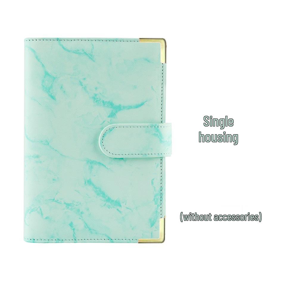 Marble Pattern A6 PU Leather Cash Budget Binder & Savings Notebook
