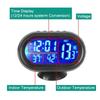12V-24V Car Battery Voltage Volt Voltmeter Tester Car Voltmeter Thermometer  Interior Accessories