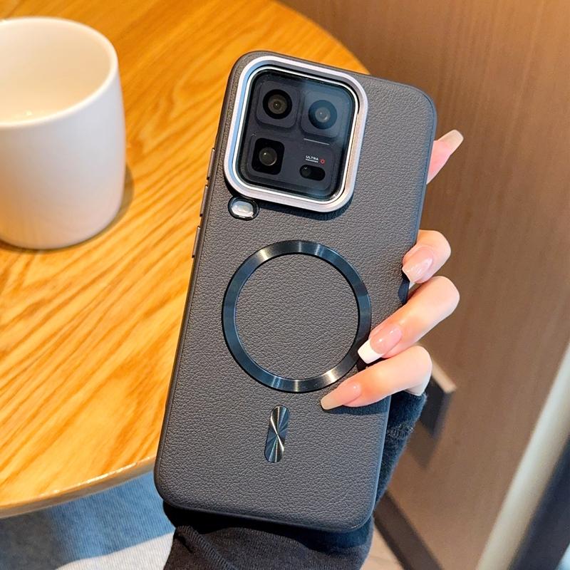 For VIVO IQOO 15 15 Ultra Phone Case, with Magnetic Suction Function, Leather Sticker Design, Shockproof and Drop-resistant