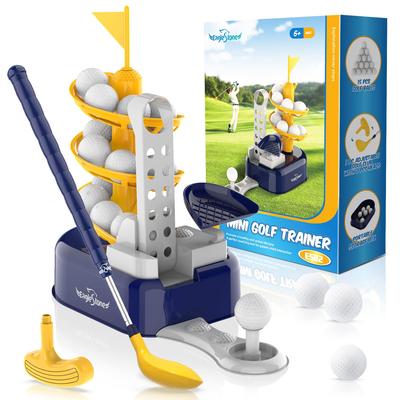 EagleStone Golfová hračka Dětská golfová sada Vnitřní hra Golfový trénink Venkovní sportovní hračka 15 míčků Minigolfový trenažér Rodič a dítě Domácí použití Rodinné sporty