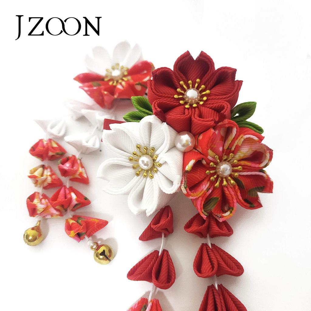 JZOON Hair Ornament Set with Cherry and Butterfly Perfect for and Other and Other Japanese Includes Available in and Includes 12 Handmade Hair