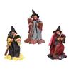 Witch Halloween Witch Ornaments Handmade Witch Broom Props Broom Witch Figurines  Home Decor