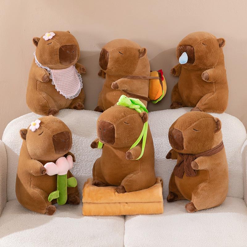 Toy Capybara Plush 15 Inch Air Conditioning Blanket Stuffed Animal Doll Gift