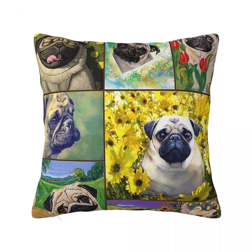 Dachshund Valentines Day Pillow Covers Polyester Home Dogs Animal Cushion Cover Cool Decorative Pillow Cover 4545