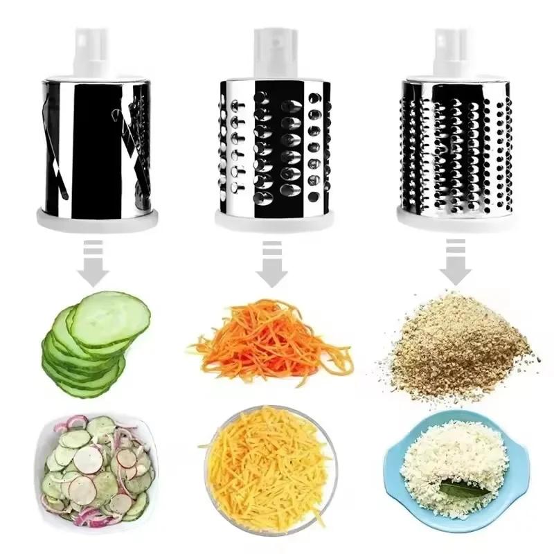 Multifunctional Vegetable Grater, Potato and Cheese Grater, Manual Vegetable Cutter, Peeling Tool, Kitchen Accessories