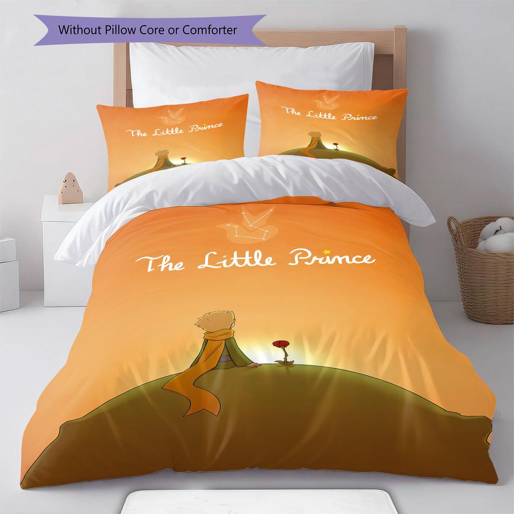 Little Prince Magic Bedding Quilt Set Quilt Cover Pillowcase Home Decoration Birthday Gift (1 * duvet cover + 2 * pillowcase, without core)