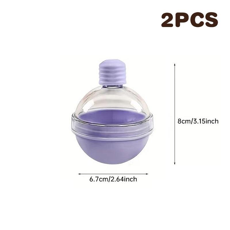 2Pcs Ice Cube Mold Round Ice Hockey Premium Silicone Ice Sphere Molds Seamless 2.5In Ice Balls Kitchen Must-Have For Chilled