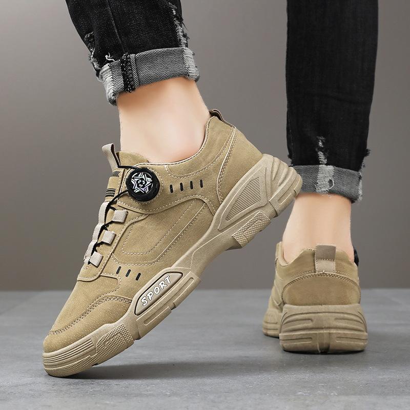 Men's Shoes New Spring Martin Boots Men's Non-slip Waterproof Wear-resistant Shoes Low-top Short Boots Boots