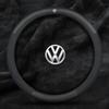 For Volkswagen T-ROC T-Cross Touareg Polo Passat Golf GTI Beetle Magotan Tiguan CC Carbon fiber Leather Car Steering Wheel Cover