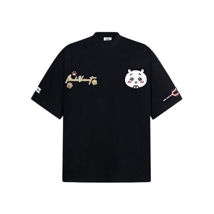 Cartoon Print Unisex Cotton Summer T-Shirt, Short-Sleeve, New 2025 Style