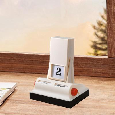 Calendrier à rabat pour bureau, décoration perpétuelle pratique et fantaisie pour bureau