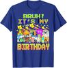 Bruh Its My Birthday Funny Brainrot for Boys Teen TShirt Y2k Silly Brainrot Humor Saying Tee Novelty Gift Unique Aesthetic Top