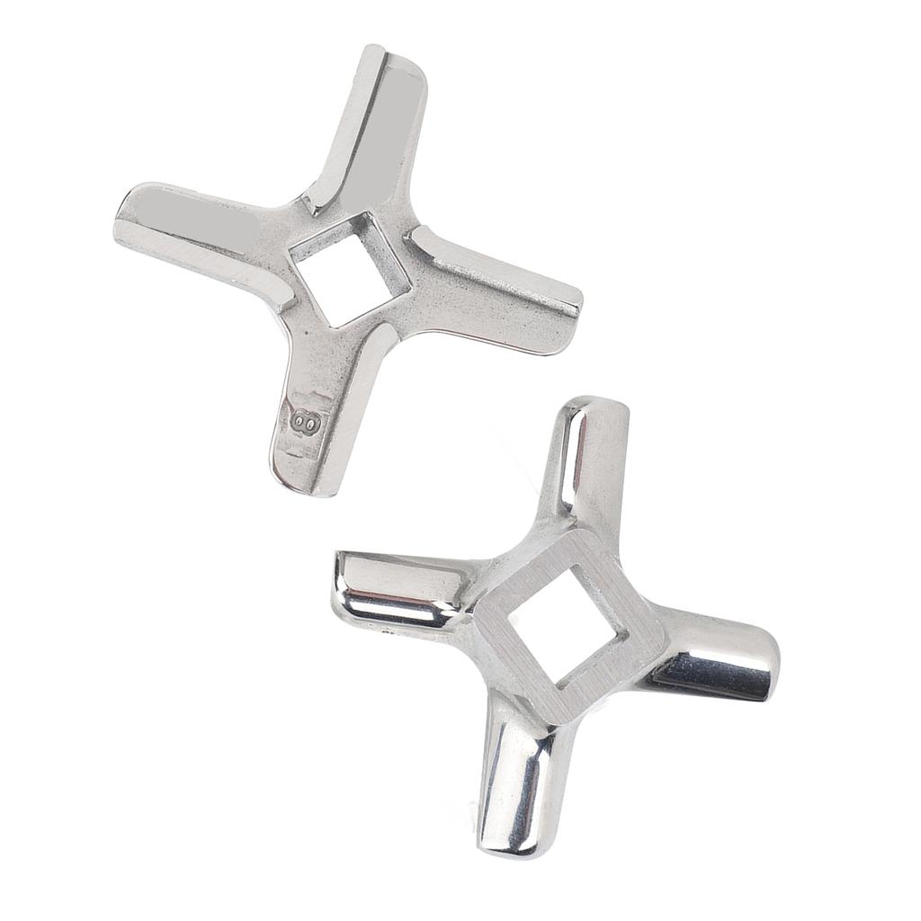 2 PIEZAS Cuchilla de Picadora de Carne Cuchillo Cortador Acero Inoxidable Fácil Reemplazo Picadora de Carne Versátil