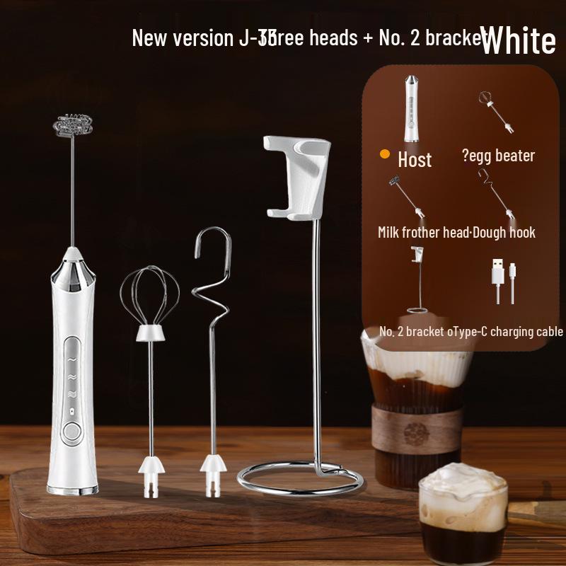 Portable Rechargeable Handheld Electric Milk Frother & Coffee Mixer