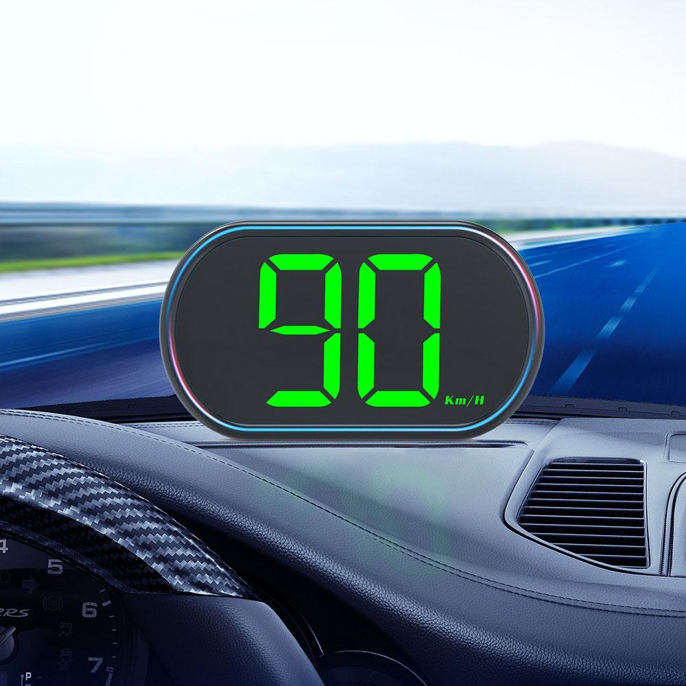 Car HUD Head Up Display GPS Digital Speed Meter Speedometer LED Screen USB Cable Plug & Play Universa
