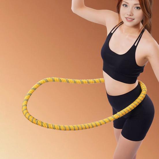 Soft Spring Fitness Hoop for Adults Waist-friendly Design Portable Slimming Exercise Equipment Silent Full-Body Training