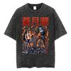 Harajuku Vintage Washed T Shirts Death Note Misa Anime Graphic T Shirt Men Women Cotton Fashion Streetwear Yk Oversized Tshirt