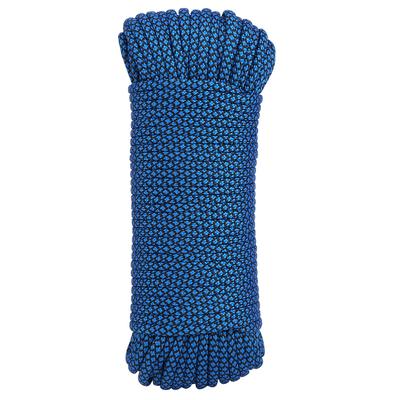 Outdoor 9‑Core Military Standard Parachute Cord Lanyard Survival Camping Climbing Rope(31M Blue Colour)