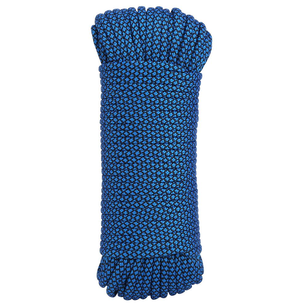 Outdoor 9‑Core Military Standard Parachute Cord Lanyard Survival Camping Climbing Rope(31M Blue Colour)
