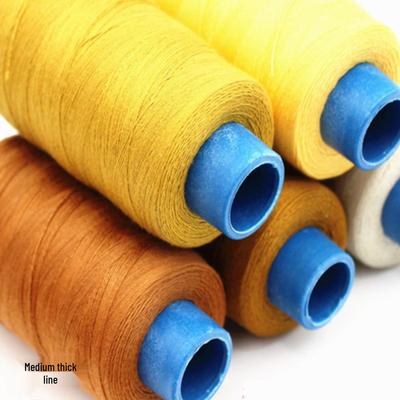Filo da cucito in poliestere: Nero, Bianco, Giallo - Filo a 203 capi per Jeans, Tela, Macchina e Cucito a Mano