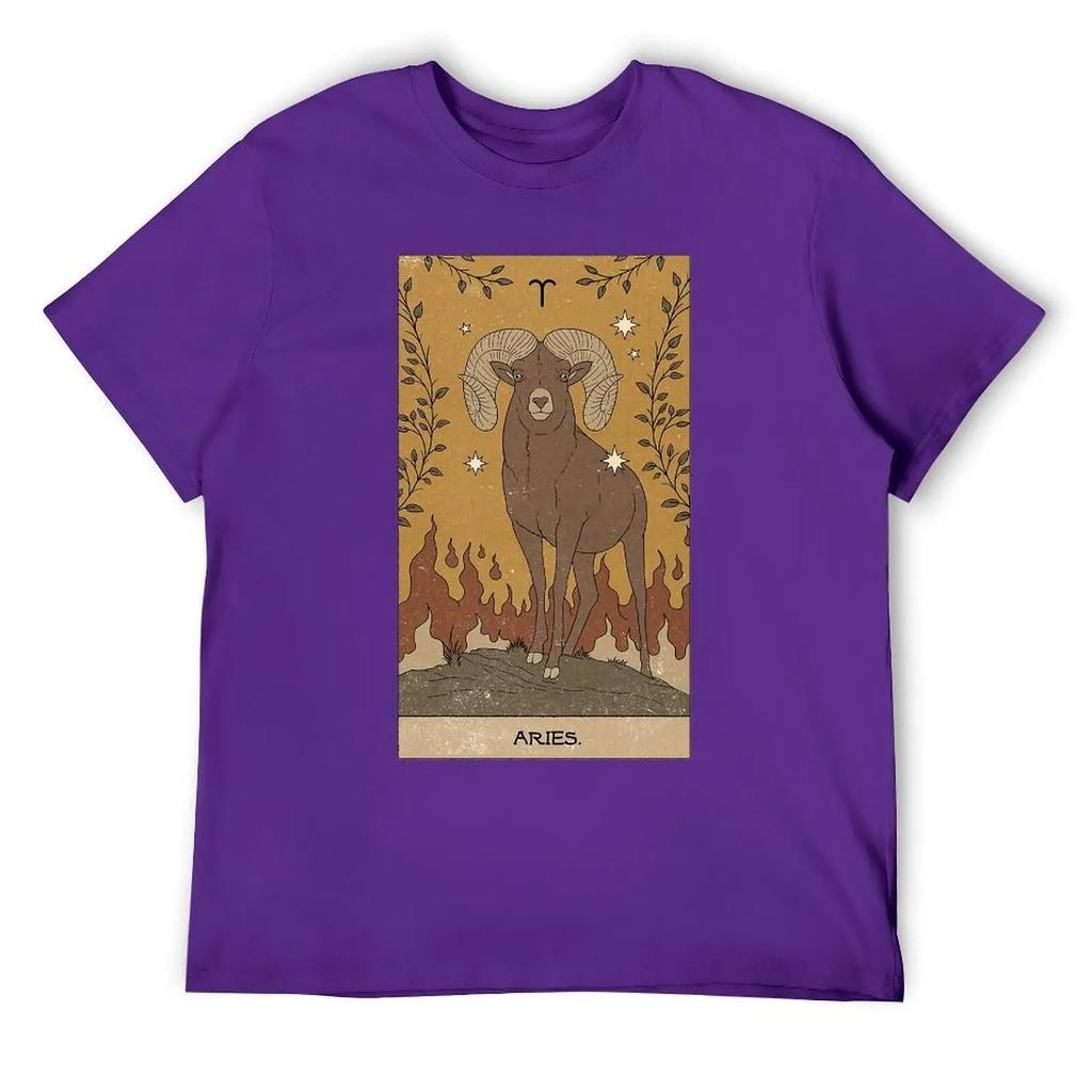Rundhals Widder Zwölf Sternbild (16) T-Shirt Move Tees Hipster Neuheit Zuhause US-Größe