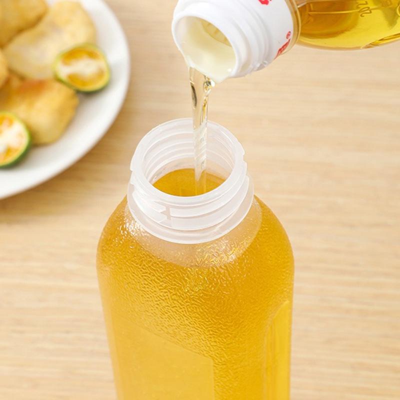 Kitchen Oil Bottle Seasoning Plastic Squeeze Bottle Dispenser for Salad BBQ Sauce Olive Oil Container Cooking Gadgets
