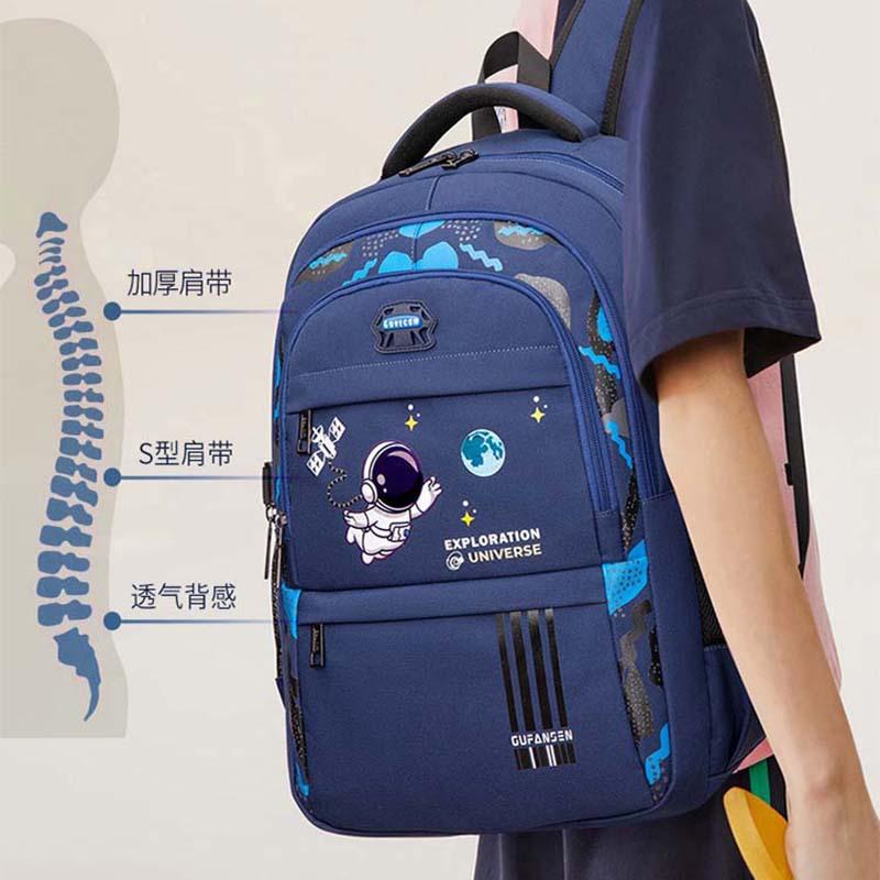 

Backpack Fashion Versatile Backpack Junior High School College Student Trend Sense Lightweight Small School Bag синій