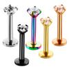1PC Steel Labret Monore Ring Lip Stud Piercing Orelha Cartilage Ear Helix Stud Tragus Barbell Earrings Piercing Sexy Jewelry 16G