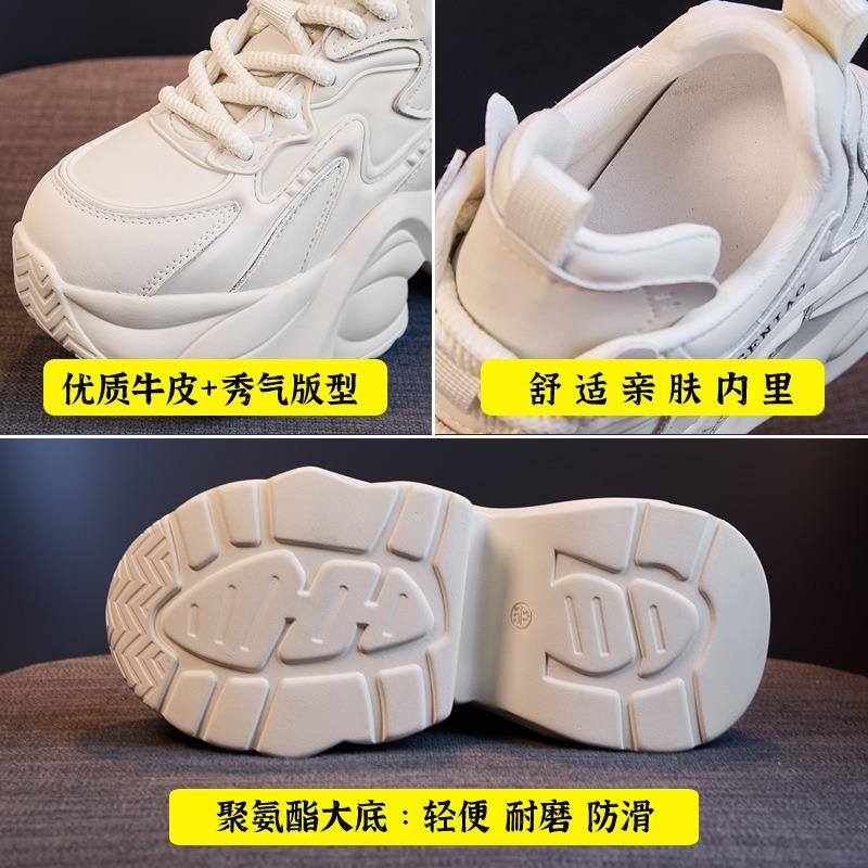 Small new mesh soft-soled women's inner height increase spring and summer breathable thick-soled sports shoes
