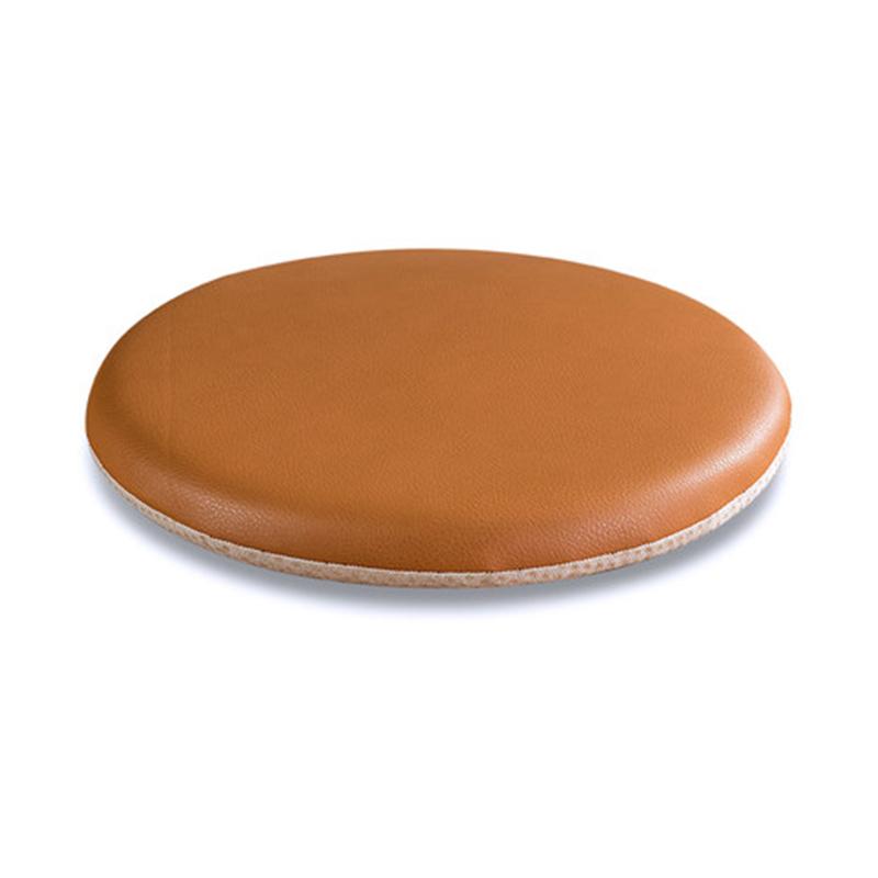 Cuscini per Seduta Sedia da Pranzo Portatile Stile Semplice per Interni, Ufficio Domestico, Cucina, Seduta Rotonda Solida in Pelle per Sedia