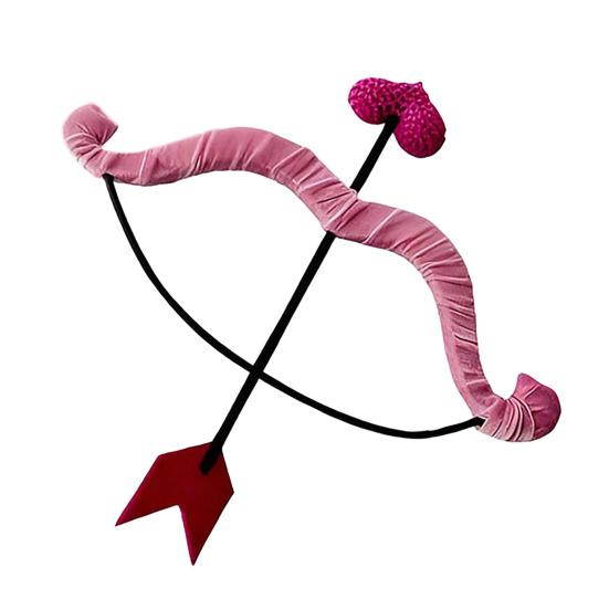 Unisex Mini Amor Pfeil und Bogen Set Valentinstag Halloween Kostümparty Cosplay Accessoire für Erwachsene Jugendliche