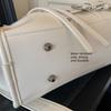 Bolsa tote feminina brilhante com cordão e franjas, bolsa de ombro