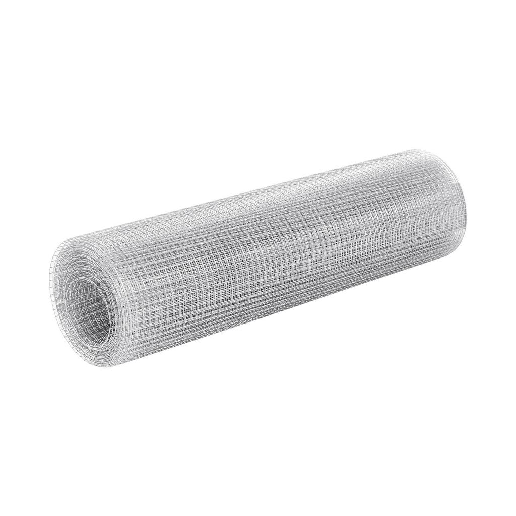 Hardware Cloth, 6.3 Mm 0.4 X 6 M 0.5 Mm Diameter Chicken Wire Fence, Hot-Dip Galvanized After Welding Metal Wire Mesh Roll, Garden Plant Welded