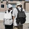 Schoolbag1011 Korean Version School Bag Women's Niche Plaid Large-capacity Backpack Junior High School Student High School Student Girl Backpack