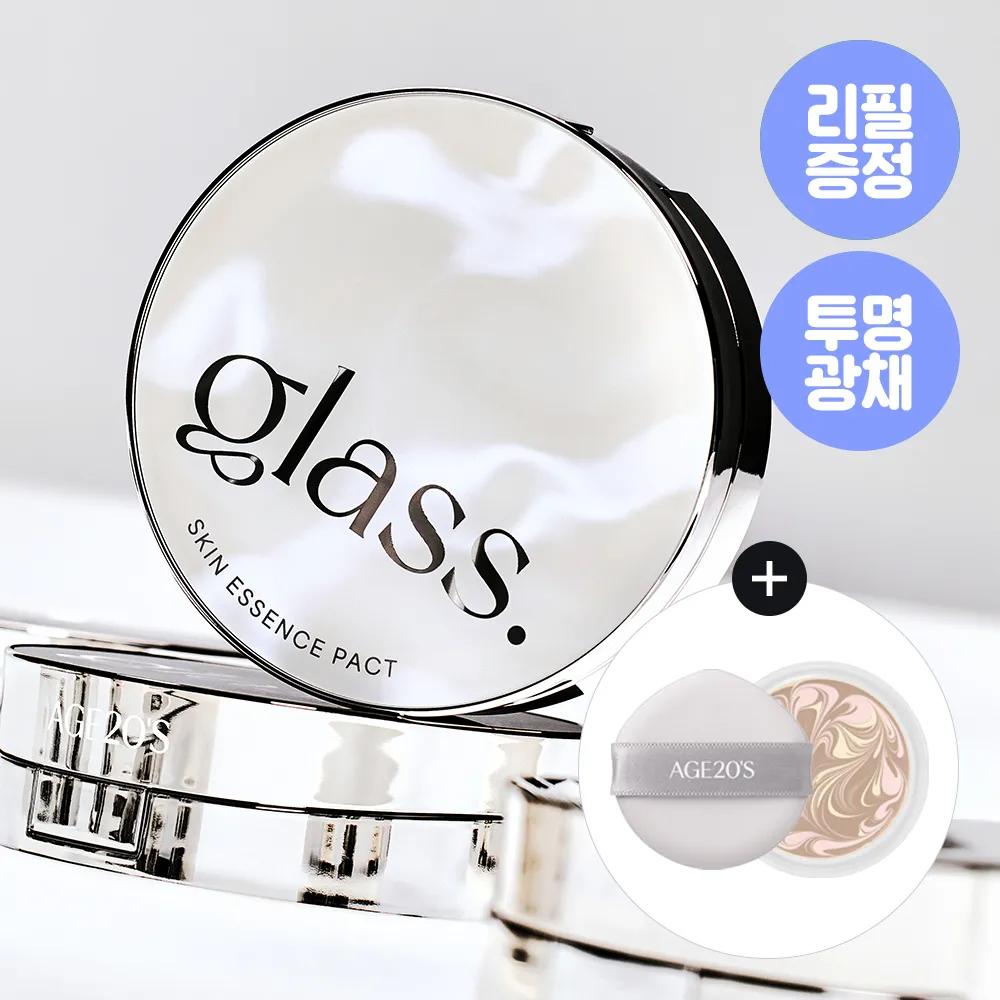 AGE 20’s Glass Skin Essence Pact Glow Refill Set #21