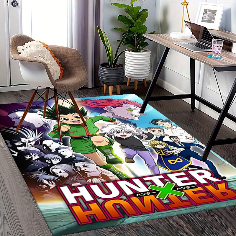 1pc Hunter x Hunter Anime Character Office Chair Mat - Anti-Slip Carpet for Desk, Anime Themed Decor, Gift Idea for Fans.U040