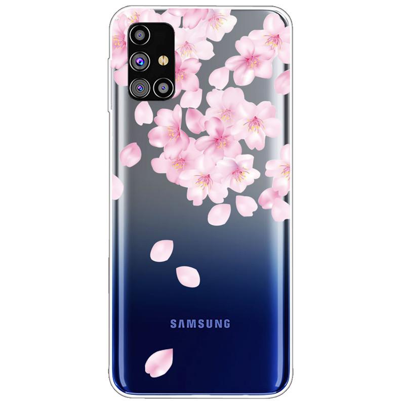 Clear Soft Cover for Samsung A31 A41 A51 A71 Case TPU Transparent Lovely Fashion Cases for Galaxy A71 Silicone Bumper Cat