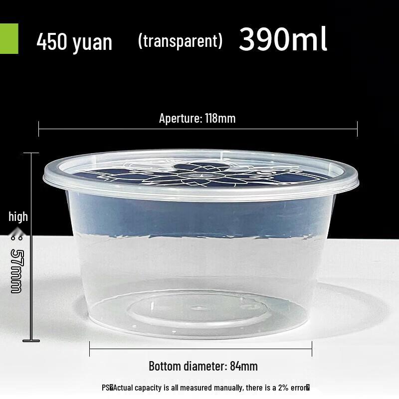 Disposable Transparent Plastic Takeaway Containers