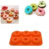 Cavity Silicone Donut Baking Pan Non-Stick  Dishwasher Decoration Tools