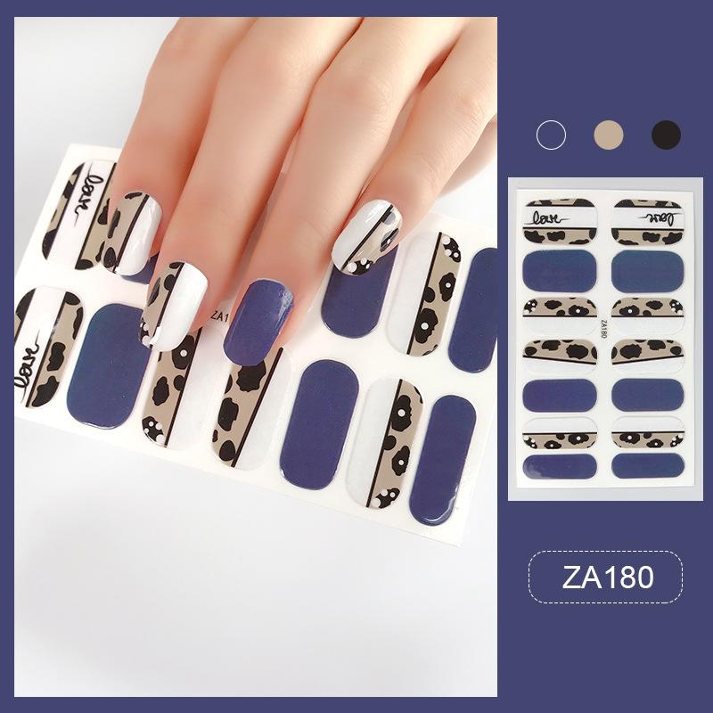 ZA Nail Sticker Full Nail Patch Nail Varnish Film Hand Nail Sticker Nail Tool Long-lasting Waterproof