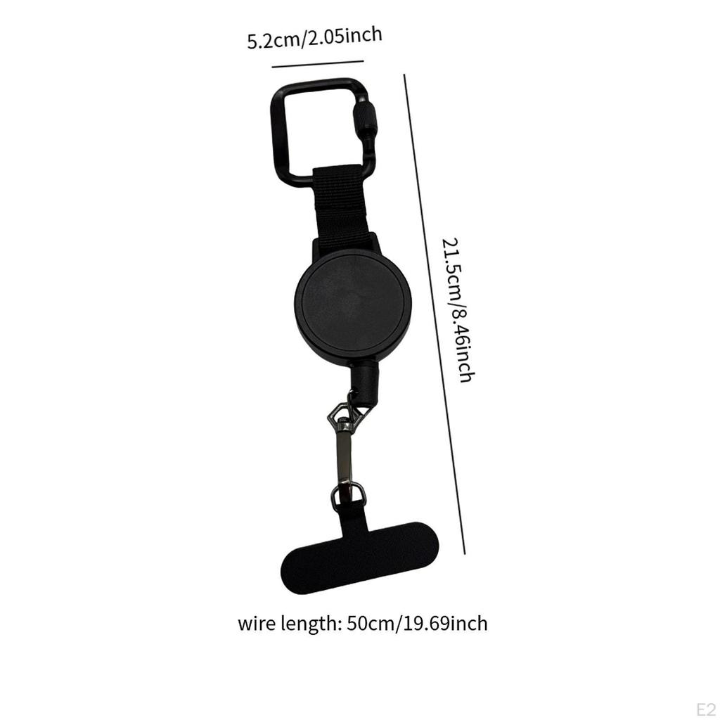 Retractable Phone Tether Keychain Accessories Anti Loss Holder Smartphone Case Anchor for