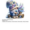 Forget-Me-Not Gnome Window Decal Static Window Sticker Waterproof Removable Window Cling for Living Room Bedroom