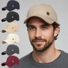 Minimalist Baseball Cap Metal Badge Streetwear Hat Casual Dad Hat  For Women Men Unisex
