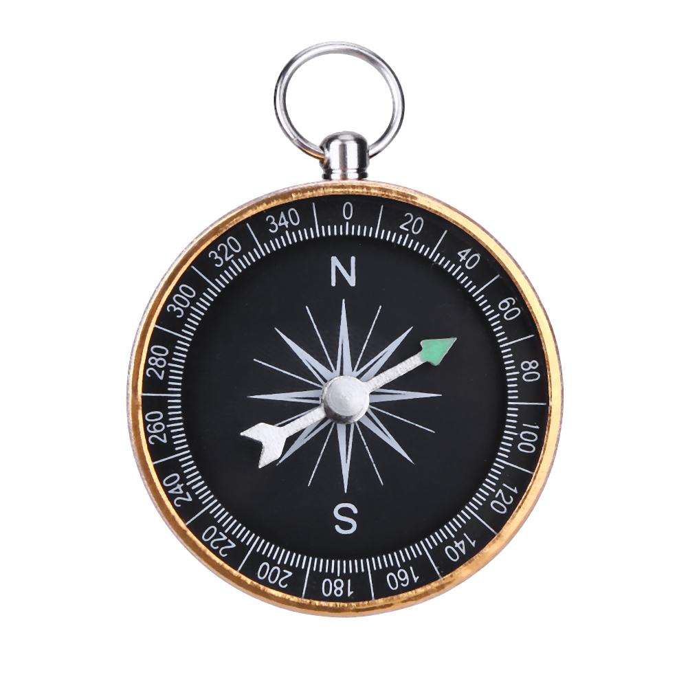 

Mini Direction Pointing Guide Aluminum Alloy Keychain Navigation Compass Waterproof Lightweight Hardware Tool for Outdoor Travel