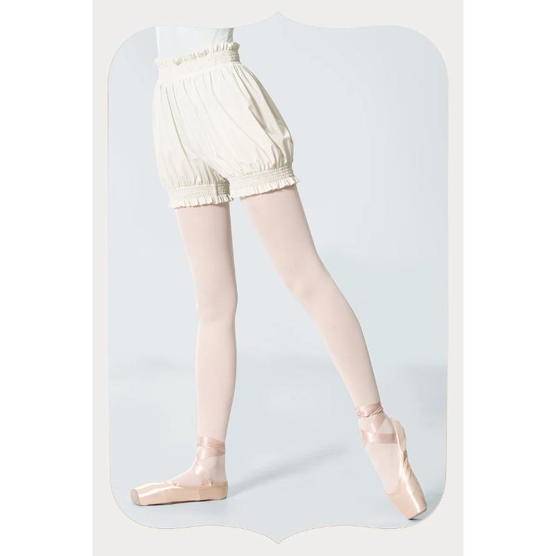 Women's High Waist Flower Bud Short Pants Dance Shorts Adult Ballet Shorts Safety Pant