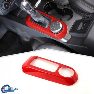 Center Gear Shift Panel Decoration Cover Trim For Ford Bronco 21+Red Accessories