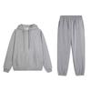Unisex Winter Hooded Sweatshirt Set Casual Sportswear Oversized Pullover Tracksuit Korean Style