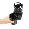 New Adjustable 2IN1 Carbon Fiber Look Car Seat Cup Holder Water Bottle Drink Coffee